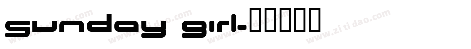 Sunday Girl字体转换